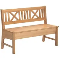 58 aufm Kessel SITZBANK Deborah 119 x 52 x 87 Massivholz Buche lackiert/Weinrot | Gr.: onesize