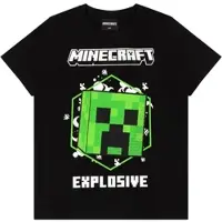Minecraft T-Shirt im Creeper Design in blau | Gr.: 140
