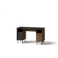 Masseno Schreibtisch KREON 135x55x79 cm Bürotisch Computertisch, Braun