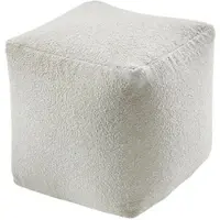 Kobolo Pouf LOTUSSITZ in Weiß | Gr.: onesize
