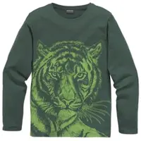 Kidsworld Langarmshirt "TIGER - Druck" Langarm, Basic-Passform, mit trendigem Druck, Rundhalsausschnitt