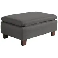 58 aufm Kessel POLSTERHOCKER Kaylil Flachgewebe anthrazit | Gr.: onesize
