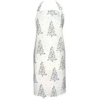 Greengate Schürze LUCIE XMAS Weiß mit Tannenbäumen | Gr.: onesize