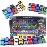 Lena 10-teiliges Set Offroad-Spielzeugautos aus Metall –