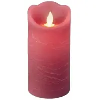 MARELIDA LED Kerze mit beweglicher Flamme Echtwachs H: 15cm in altrosa | Gr.: onesize