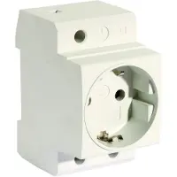 POLLMANN Verteiler-Einbausteckdose Tragschienen-Steckdose 250VAC 16A