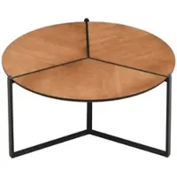 FineBuy Couchtisch in Braun / MDF / 80x80x42 | Gr.: onesize