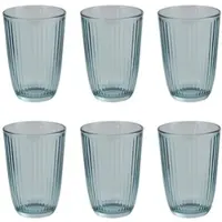 Butlers Trinkglas LINEE 6er-Set in Blau | Gr.: onesize