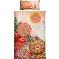 Redbest Satin Bettwäsche in orange | Gr.: 155 x 220 + 80 x 80 cm