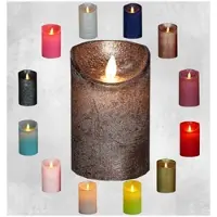 Coen Bakker LED Echtwachskerze 10cm mit Timer in Bronze | Gr.: onesize