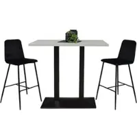 58 aufm Kessel TRESENTISCH Electra 120x70x106 schwarz matt/kreidegrau matt lack | Gr.: onesize