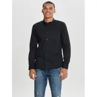 Only & Sons Langarmhemd "ONSPOPLIN BTN DOWN SHIRT LS NOOS" Baumwolle, slim fit