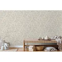 Marburg Vliestapete "Tapete Leaf Luxe" floral geprägt moderne Vliestapete für Wohnzimmer Schlafzimmer Küche
