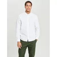 Only & Sons Langarmhemd "ONSPOPLIN BTN DOWN SHIRT LS NOOS" Baumwolle, slim fit