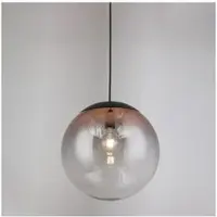 S.luce Progress Galerieleuchte Glas mit Farbverlauf 5m Abhängung Galerielampe Kupfer Ø 40cm Rund