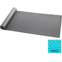 TOPFIT Fitnessmatte mit Textilbeschichtung Hellblau