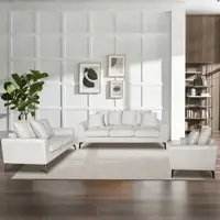 Happy Home 3tlg. Sofa-Set mit Kissen - Beige