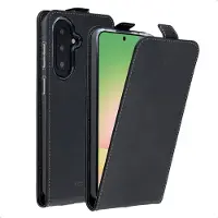 Accezz Samsung Galaxy A37 (5G) Hülle - Kunstleder - - Flip Case - Schwarz