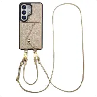 Selencia Samsung Galaxy S26 Ultra Hülle - Kunstleder - - Backcover/Hülle mit Band/Hard Case - Gold