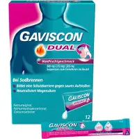 Reckitt Benckiser Deutschland GmbH Gaviscon Dual Waldfrucht 500mg/213mg/325 mg 12X10 ml