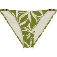 Marc o'polo Bikini-Hose "Shiny Abstract Flower AOP", Damen, Gr. XL (46), N-Gr, golden cypress print, Obermaterial: 84% Polyamid, 16% Elasthan, Badehosen Bikini-Hose