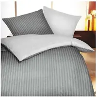TRAUMSCHLAF Biber Bettwäsche Eternity Combo schiefer 135x200 cm + 80x80 cm