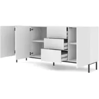 Möbel Kraft Sideboard , weiß , Maße (cm): B: 200 H: 89