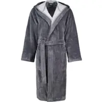 Cawö Bademantel 801 Kapuze Herren Anthracite-46 / 48