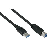 GOOD CONNECTIONS Kabelmeister USB 3.0 an USB-B CU 1,8m schwarz