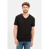 Camel active V-Neck Unterhemd/-Shirt im 3-er Pack in Schwarz | Gr.: 3XL