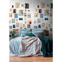 Living Walls Fototapete "THE WALL III Bilderwand Tapete Motivtapete Abstrakt Comic" matt glatt Vliestapete Retro für Schlafzimmer Küche Wohnzimmer Bilderwand Design