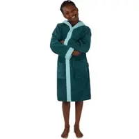 Normani Frottee Kinderbademantel aus Bio-Baumwolle in Blau | Gr.: 110/116