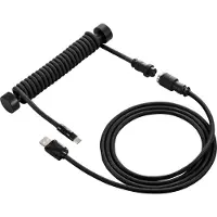 Sharkoon SGK50 Aviator Kabel Titan/Black (schwarz, 1,85 Meter, Spiralkabel für SKILLER SGK50)