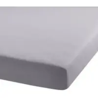 BETTWARENSHOP Jersey-Elasthan Spannbettlaken Multi-Stretch 80x200 - 80x220 cm | grau - grau
