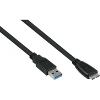 Kabelmeister USB 3.0 an USB Micro B CU 0,5m schwarz