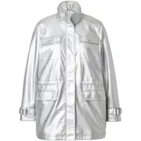 Miamoda Kunstlederjacke in silber | Gr.: 54