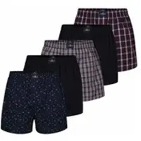 Tom Tailor Boxershort 5Er Pack Florida in blau-dunkel-Allover | Gr.: 5