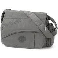 Jennifer Jones Leather Bag Street Nylon Tasche Damenhandtasche grau 32x13x20 OTJ214K