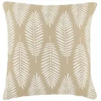 Chic Antique Aix Kissenbezug mit Tropischen Blattmotiv in beige | Gr.: onesize