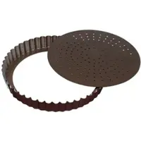 Gobel - Tortenform, geriffelt, perforiert - antihaftbeschichtet - Hebeboden - √ò 22 cm H 2,8 cm - 226425