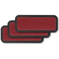 Astra Fußmatte Außen BORDER STAR 3ER SET 3 in Rot | Gr.: 25 x 55 cm
