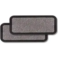 Astra Fußmatte Außen BORDER STAR 2ER SET 2 in Silber | Gr.: 25 x 55 cm