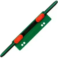 HASenPfeil Heftstreifen 1, 35 x 130mm, grün, für 1 - 500 Blatt, aus Kunststoff, 20 Stück