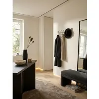 KADIMA DESIGN Wandgarderobe Metall Silber Modern 60x19x10 cm