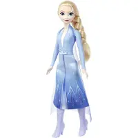 Mattel Disney Frozen Disney Die Eiskönigin Singende Elsa-Puppe, die „Wo noch niemand war“ aus dem Film in 4 Sprachen singt, Modepuppe, Weiblich, 3 Jahr(e), Mädchen, Mit Ton, 300 mm