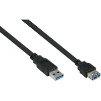 Alcasa USB 3.0 an USB-A CU 5m schwarz