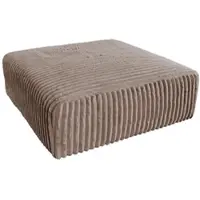 KAWOLA Hocker WIOLO SOFT Sitzelement für Modulsofa Weicher Breitcord taupe