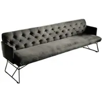 KAWOLA ESSZIMMERBANK CHARME Grau Velvet