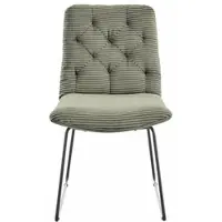 KAWOLA Stuhl NEW CHARME Esszimmerstuhl Cord olivgrün