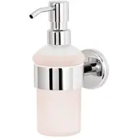 Bremermann Seifenspender LUCENTE, 6770000, zur Wandmontage, satiniertes Glas, 200ml